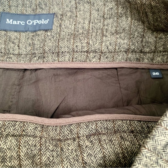 Marc O'Polo Tweed gray & brown dress shorts size German 36/ US 6 EUC - Picture 7 of 8